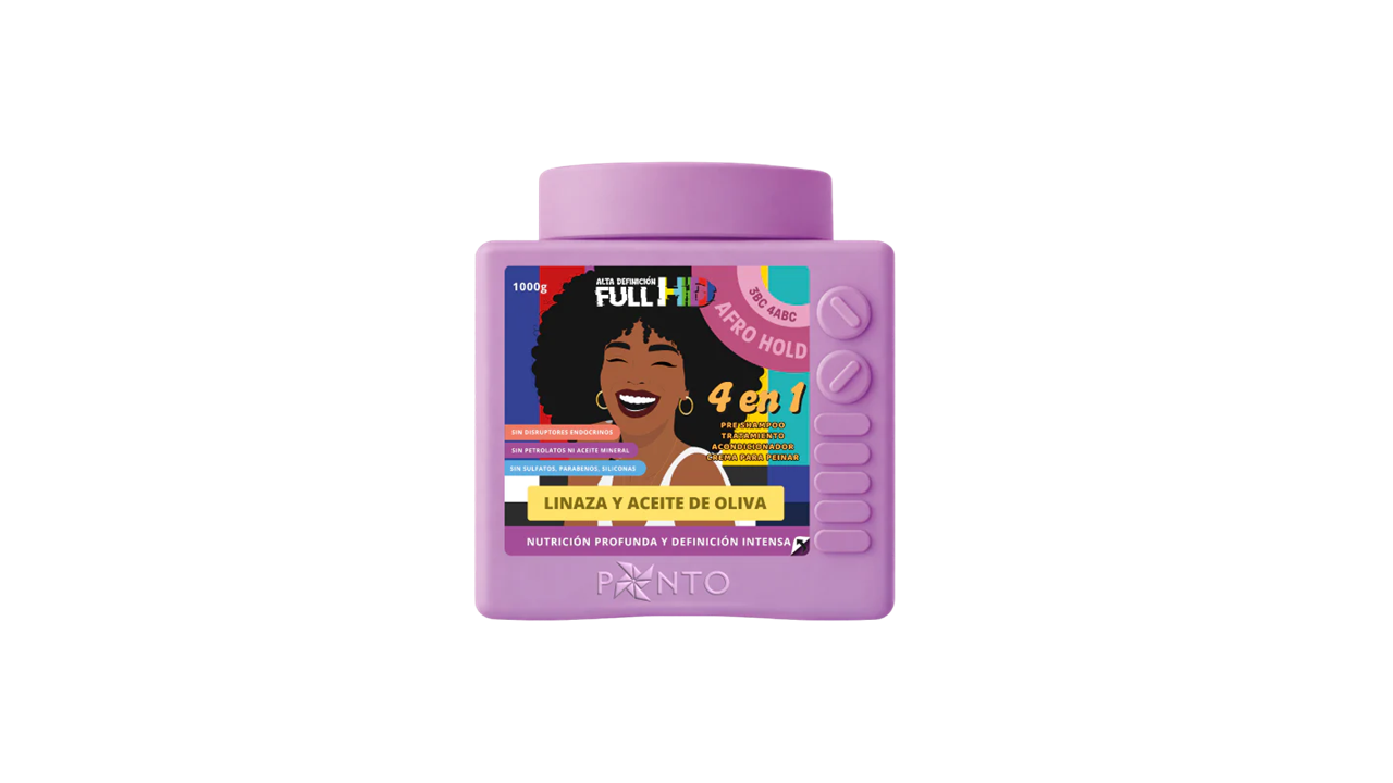 Ponto Full HD Afro Hold 4 en 1 - 1000 g