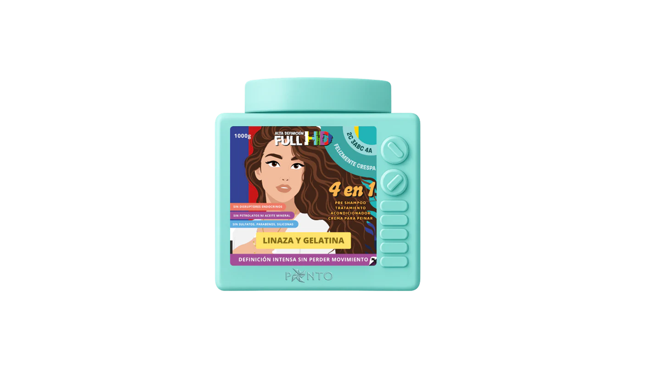 Ponto Full HD Felizmente Crespa 4 en 1-  1000 g