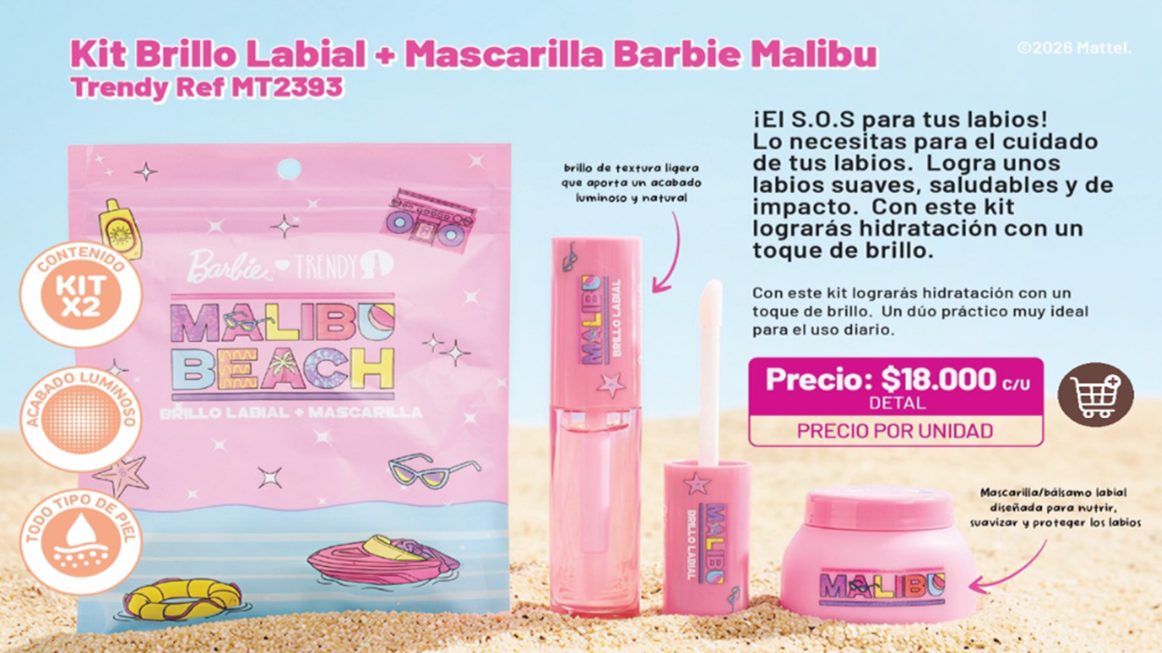 TINTA RUBOR BARBIE MALIBU