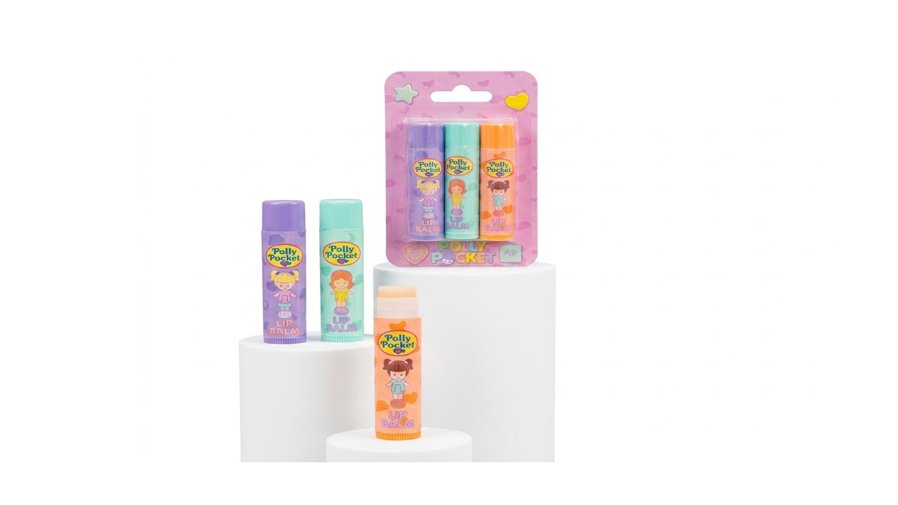 KIT LIP BALM X3 POLLY POCKET