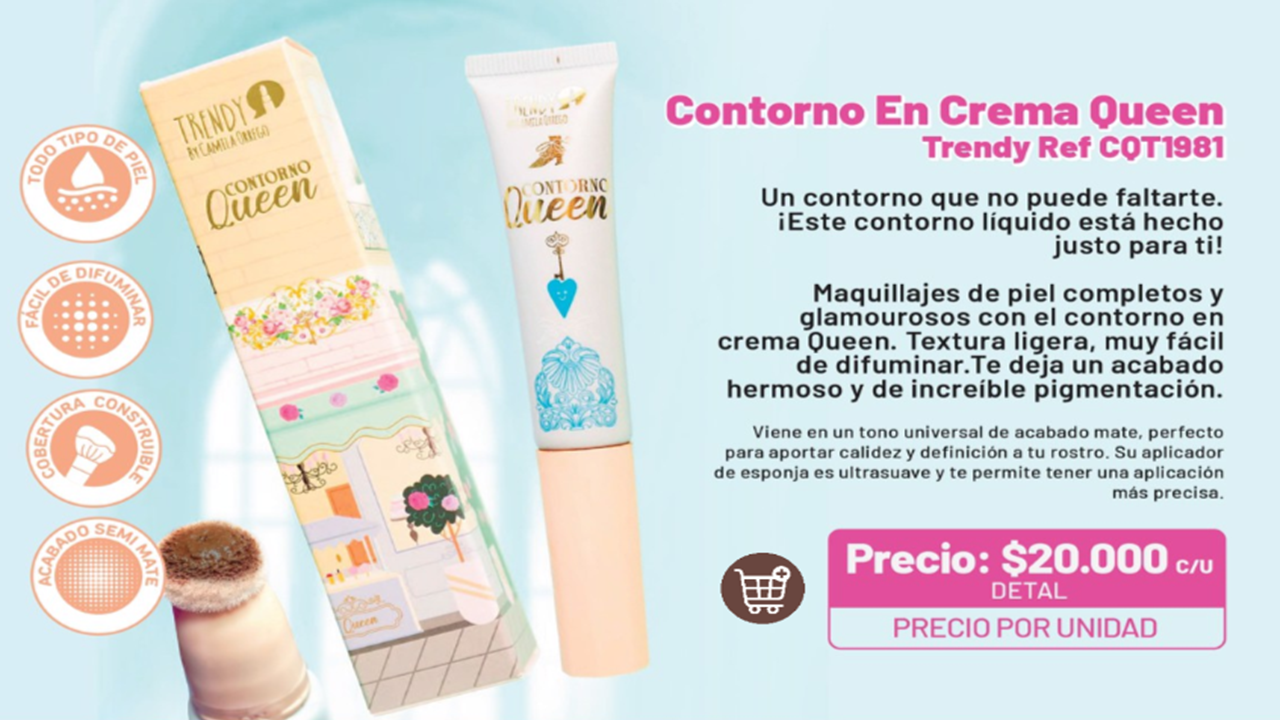 CONTORNO EN CREMA QUEEN